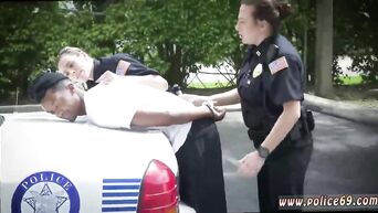 On first working day in police, sucked big black dick
