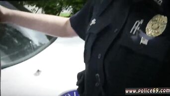 On first working day in police, sucked big black dick