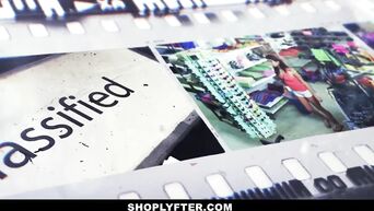 Made shoplifters make a blowjob and fucked them on the desktop
