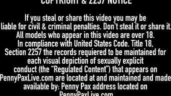 Redheaded pornstar Penny Pax woke up with dick in the ass