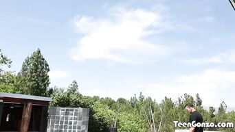 Busty MILF seduced young guy and experienced squirt orgasm with him
