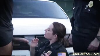 To delight of police women, criminal had big black dick