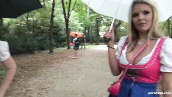 German whores suck at Oktoberfest