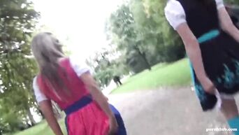 German whores suck at Oktoberfest