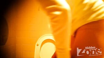 MILF pisses in toilet, not knowing about spy cam