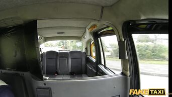 Taxi driver fucked pornstar Alessa Savage on leather seat