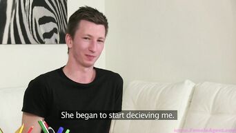 Sexy Anna Rose examines actors on porn casting