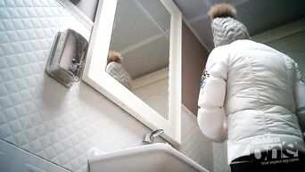 Hidden camera in the women's room