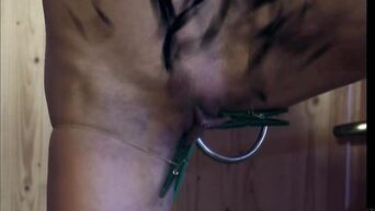 Brunette enjoys BDSM, experiencing sexual humiliation and pain