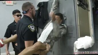 Three homosexual policemen fucked American soldier into anus