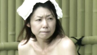 Spy camera in Asian public women's pool