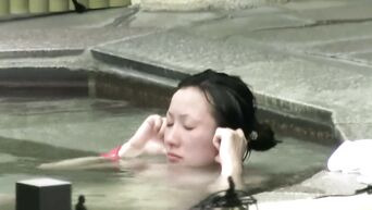 Spy camera in Asian public women's pool