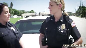 Blonde MILF sucks big black dick on California street