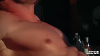 Homosexuals are engaged in oral and anal sex in bar