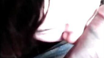 Real home porn: White girl is engaged in oral sex with black male