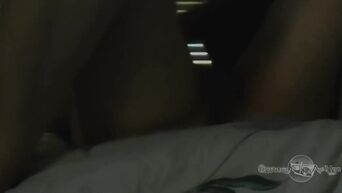 Real home porn: White girl is engaged in oral sex with black male
