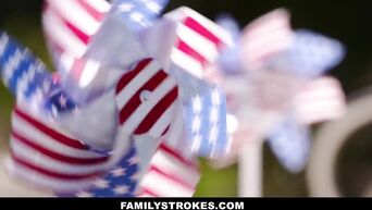 Family fucking on day of American independence