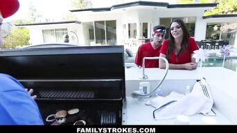 Family fucking on day of American independence