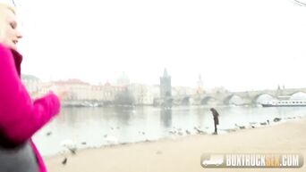 Czech lesbians are engaged in lesbian sex in public