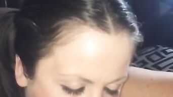 Mature drunk slut fucks with her son, smoking cigarette