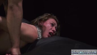 Sexy knitted girl gets rough BDSM