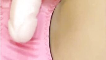 Japanese girl fucked herself in pussy