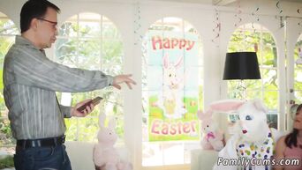 Easter hare had big dick and he likes brunettes