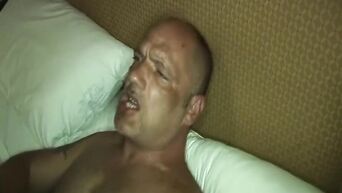 Busty black MILF takes in her chocolate pussy white cock