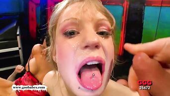 Gangbang, bukkake and double penetration into German girls