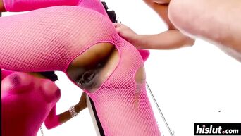 Anal black slut with big tits in all its glory