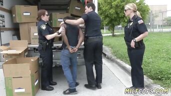 MILFs forgot about official duty and sucked black dick