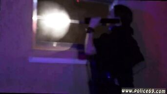 Black gangster was caught red-handed and fucked by women in police uniforms