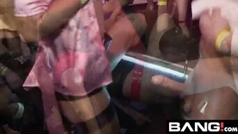 Porn compilation: drunk orgy in nightclub