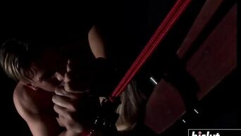 Hung up and roughly fucked