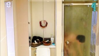 Spy cam porn: naked sister in bathroom