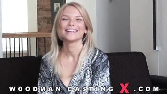 Woodman casting x for sexy Russian blonde
