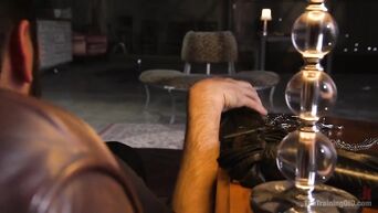 Bobbi Dylan with another slave gets hard BDSM