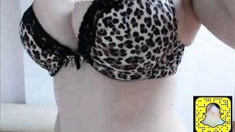 Webcam solo from busty brunette in sexy lingerie