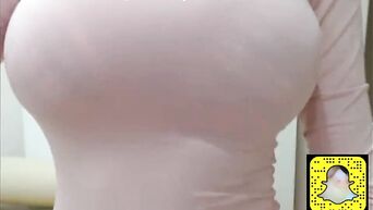 Busty brunette gets powerful orgasms from small vibrator in pussy