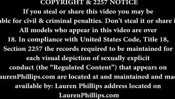 Oral manual for women from tall Lauren Phillips