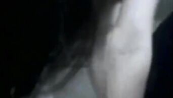 Busty housewife masturbates bald pussy before included webcam