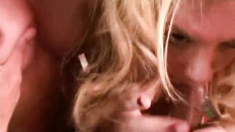 Hot female students fight for right to suck big dick first