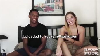 Amateur Interracial sex: hot black guy for modest girl