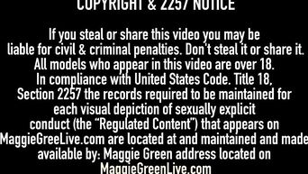 Maggie Green, Kimber Lee & Sara Jay - Mature and young lesbian threesome