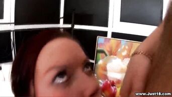 Student hot girl loves light anal sex