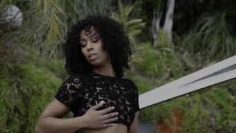 Small tits ebony pornstar Misty Stone fully in business