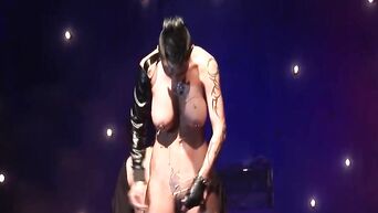 Public naked acupuncture from extreme German MILF fetishist