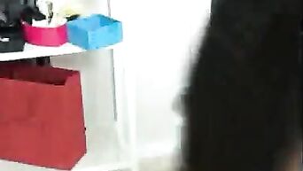 Real private record with busty Asian web model - homemade solo