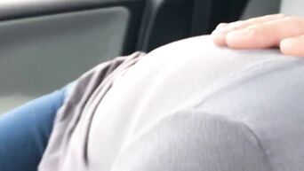 Public oral sex with cheap slut in parking lot - amateur close up