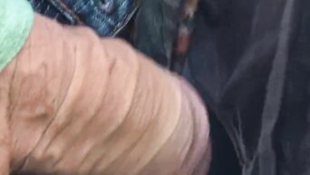 Public oral sex with cheap slut in parking lot - amateur close up